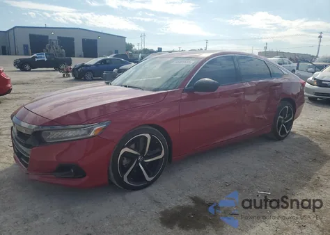 2021 Honda Accord Sport из США, поврежденный, VIN 1HGCV1F39MA074606